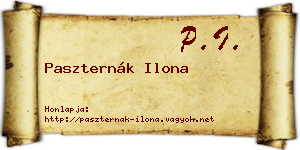 Paszternák Ilona névjegykártya