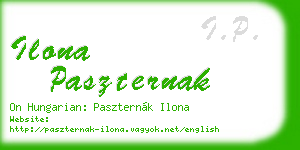 ilona paszternak business card